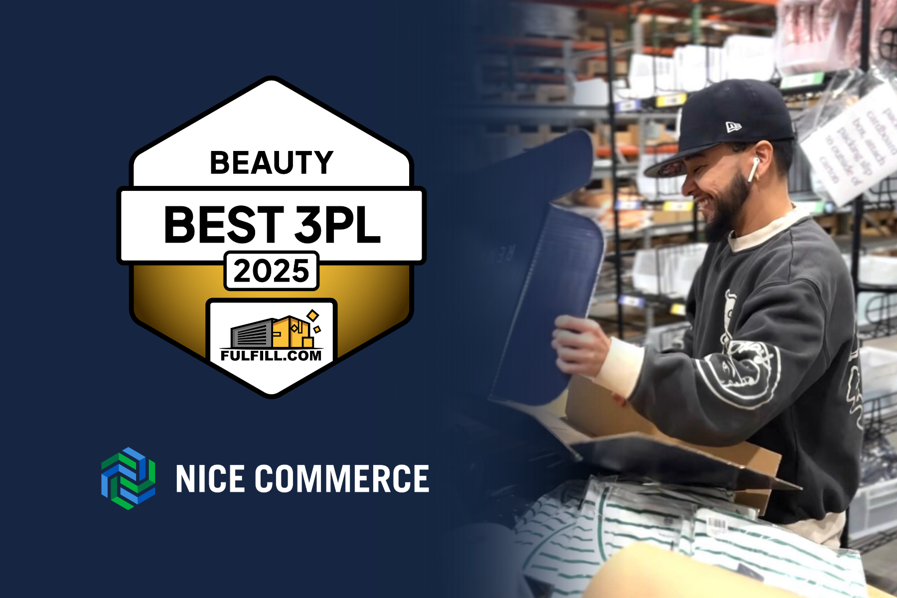 Nice Commerce Named One of the Best Beauty 3PLs by Fulfill.com in 2025
